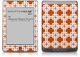 Boxed Burnt Orange - Decal Style Skin (fits Amazon Kindle Touch Skin)