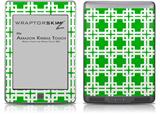 Boxed Green - Decal Style Skin (fits Amazon Kindle Touch Skin)