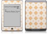 Boxed Peach - Decal Style Skin (fits Amazon Kindle Touch Skin)
