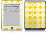 Boxed Yellow - Decal Style Skin (fits Amazon Kindle Touch Skin)
