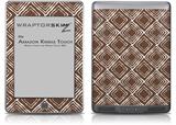 Wavey Chocolate Brown - Decal Style Skin (fits Amazon Kindle Touch Skin)