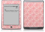 Wavey Pink - Decal Style Skin (fits Amazon Kindle Touch Skin)