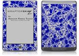 Scattered Skulls Royal Blue - Decal Style Skin (fits Amazon Kindle Touch Skin)