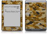 HEX Mesh Camo 01 Orange - Decal Style Skin (fits Amazon Kindle Touch Skin)