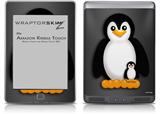 Penguins on Black - Decal Style Skin (fits Amazon Kindle Touch Skin)