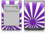 Rising Sun Japanese Flag Purple - Decal Style Skin (fits Amazon Kindle Touch Skin)