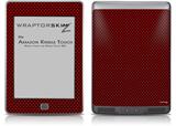 Carbon Fiber Red - Decal Style Skin (fits Amazon Kindle Touch Skin)