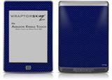 Carbon Fiber Blue - Decal Style Skin (fits Amazon Kindle Touch Skin)