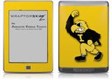 Iowa Hawkeyes Herky on Gold - Decal Style Skin (fits Amazon Kindle Touch Skin)