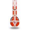 Skin Decal Wrap works with Original Beats Solo HD Headphones Squared Red Skin Only (HEADPHONES NOT INCLUDED)