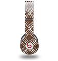 Skin Decal Wrap works with Original Beats Solo HD Headphones Wavey Chocolate Brown Skin Only (HEADPHONES NOT INCLUDED)