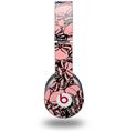 Skin Decal Wrap works with Original Beats Solo HD Headphones Scattered Skulls Pink Skin Only (HEADPHONES NOT INCLUDED)