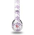 Skin Decal Wrap works with Original Beats Solo HD Headphones Houndstooth Lavender Skin Only (HEADPHONES NOT INCLUDED)
