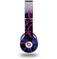 Skin Decal Wrap works with Original Beats Solo HD Headphones Twisted Garden Hot Pink and Blue Skin Only (HEADPHONES NOT INCLUDED)