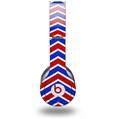 Skin Decal Wrap works with Original Beats Solo HD Headphones Zig Zag Red White and Blue Skin Only (HEADPHONES NOT INCLUDED)