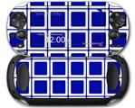 Squared Royal Blue - Decal Style Skin fits Sony PS Vita