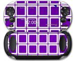 Squared Purple - Decal Style Skin fits Sony PS Vita