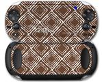 Wavey Chocolate Brown - Decal Style Skin fits Sony PS Vita