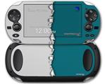 Ripped Colors Gray Seafoam Green - Decal Style Skin fits Sony PS Vita