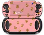 Anchors Away Pink - Decal Style Skin fits Sony PS Vita