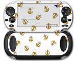 Anchors Away White - Decal Style Skin fits Sony PS Vita