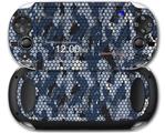 HEX Mesh Camo 01 Blue - Decal Style Skin fits Sony PS Vita