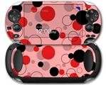 Lots of Dots Red on Pink - Decal Style Skin fits Sony PS Vita