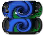 Alecias Swirl 01 Blue - Decal Style Skin fits Sony PS Vita
