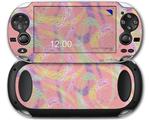 Neon Swoosh on Pink - Decal Style Skin fits Sony PS Vita