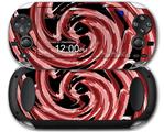 Alecias Swirl 02 Red - Decal Style Skin fits Sony PS Vita