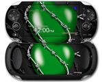 Barbwire Heart Green - Decal Style Skin fits Sony PS Vita