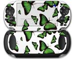 Butterflies Green - Decal Style Skin fits Sony PS Vita