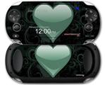 Glass Heart Grunge Seafoam Green - Decal Style Skin fits Sony PS Vita