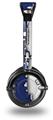 Ripped Colors Blue Gray Decal Style Skin fits Skullcandy Lowrider Headphones (HEADPHONES  SOLD SEPARATELY)