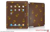 iPad Skin Anchors Away Chocolate Brown (fits iPad 2 through iPad 4)
