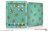 iPad Skin Anchors Away Seafoam Green (fits iPad 2 through iPad 4)