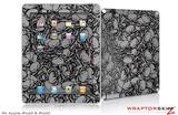 iPad Skin Scattered Skulls Gray (fits iPad 2 through iPad 4)