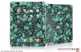 iPad Skin Scattered Skulls Seafoam Green (fits iPad 2 through iPad 4)
