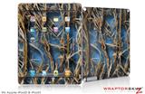 iPad Skin WraptorCamo Grassy Marsh Camo Neon Blue (fits iPad 2 through iPad 4)