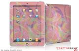 iPad Skin Neon Swoosh on Pink (fits iPad 2 through iPad 4)