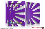 iPad Skin Rising Sun Japanese Flag Purple (fits iPad 2 through iPad 4)