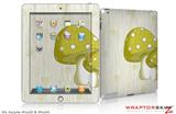 iPad Skin Mushrooms Yellow (fits iPad 2 through iPad 4)
