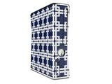 Boxed Navy Blue Decal Style Skin for XBOX 360 Slim Vertical