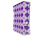 Boxed Purple Decal Style Skin for XBOX 360 Slim Vertical