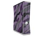 Camouflage Purple Decal Style Skin for XBOX 360 Slim Vertical
