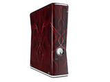 Abstract 01 Red Decal Style Skin for XBOX 360 Slim Vertical