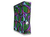 Crazy Dots 03 Decal Style Skin for XBOX 360 Slim Vertical