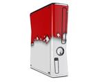 Ripped Colors Red White Decal Style Skin for XBOX 360 Slim Vertical