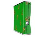 Anchors Away Green Decal Style Skin for XBOX 360 Slim Vertical