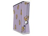Anchors Away Lavender Decal Style Skin for XBOX 360 Slim Vertical